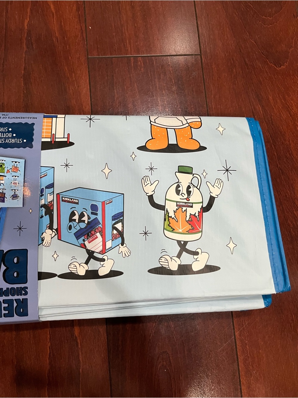 4-Pack Costco Character V2 Reusable Shopping Bags W 20” x H 14” x D 11.5”  New - Picture 12 of 16